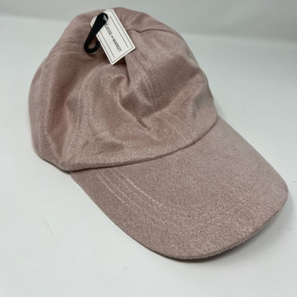 Melrose & Market Faux Suede Cap | Pink NWT